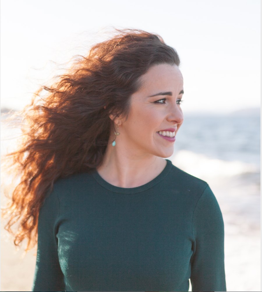 Kristen Millares Young at the shore, photograph by Jenn Furber