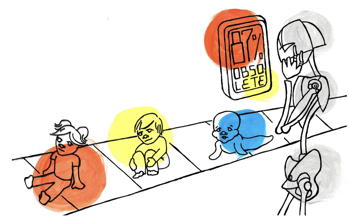 What should I teach my children to prepare them to race with the robots?