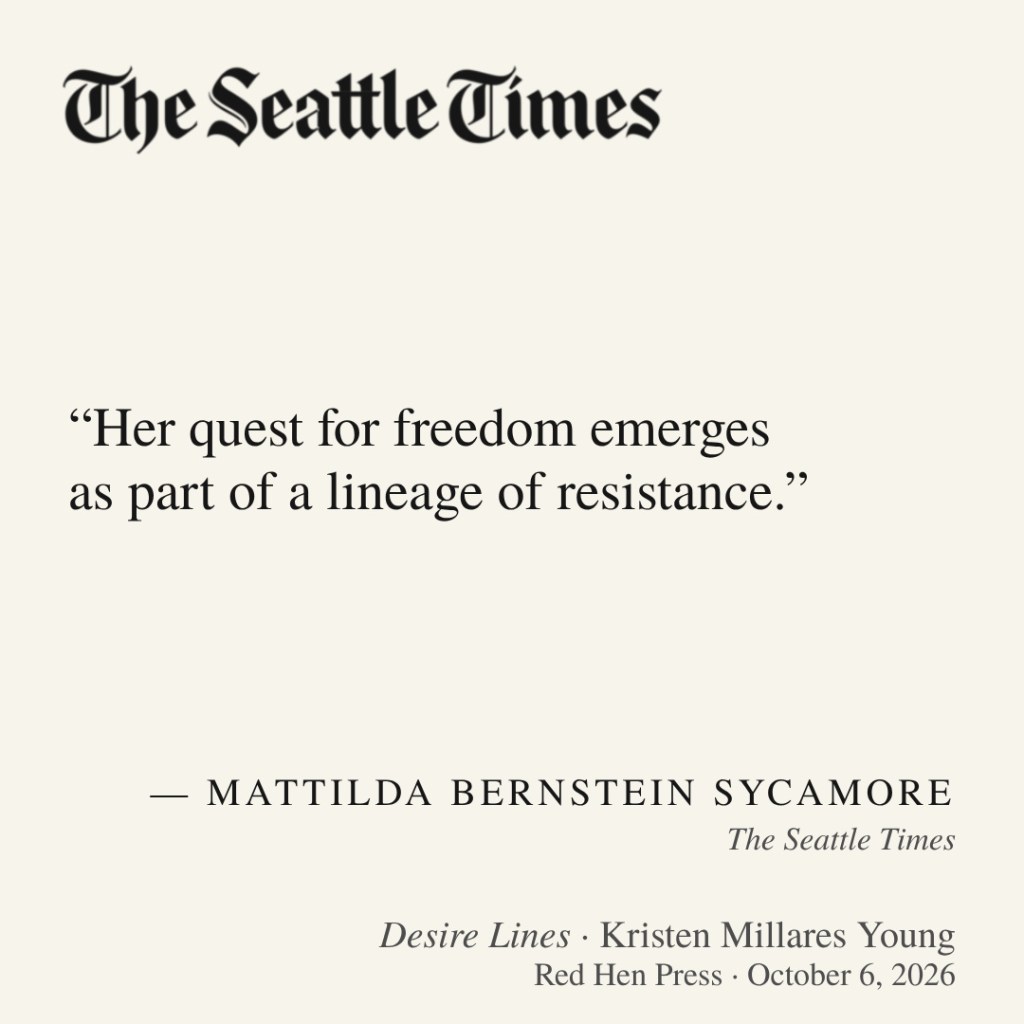 Mattilda Bernstein Sycamore in the Seattle Times: “Her quest for freedom emerges as part of a lineage of resistance.”